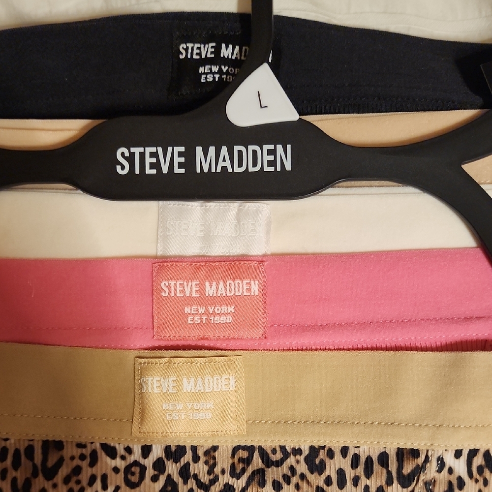 Steve Madden 5-Pack Boybrief Panties Size L NWT Leopard Pink Black Bundle - Picture 4 of 4